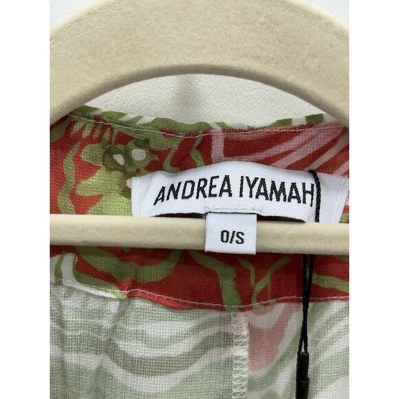 NWT Andrea Iyamah Gamba Abstract Mushroom Cover-Up Robe Multicolor One Size - Picture 7 of 10